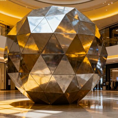 Artist Design 304 316L Stainless Steel Sculpture Center NYC For Architecture Project