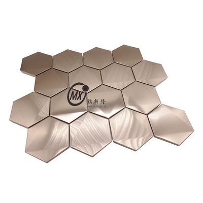 Καλή τιμή Πολύχρωμα ψηφιδωτά πλακίδια από ανοξείδωτο χάλυβα με επίστρωση PVD σε χρυσό, ροζ χρυσό, μαύρο σε απευθείας σύνδεση