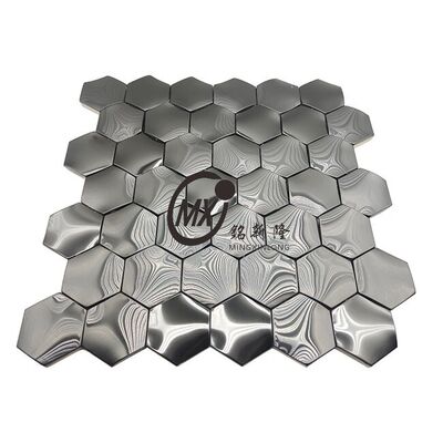 Καλή τιμή Ανάγλυφο Μοτίβο Μωσαϊκά Πλακίδια από Ανοξείδωτο Χάλυβα Προσθέτουν Υφή στον Τοίχο σας σε απευθείας σύνδεση