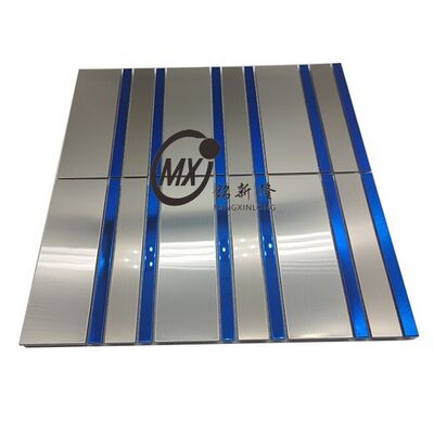 Καλή τιμή Έπιπλα Επένδυση Τζακιού Ενθετο Σκαλοπάτια Μωσαϊκό Μεταλλικό Πλακάκι σε απευθείας σύνδεση