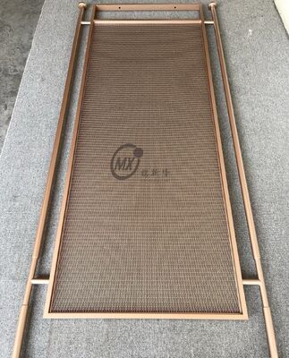 Καλή τιμή Σύγχρονο γεωμετρικό μοτίβο Διαχωριστική οθόνη από ανοξείδωτο χάλυβα με επιχρίστωση PVD Τιτάνιο και καθρέφτης 8k Πολωνία σε 304 βαθμό σε απευθείας σύνδεση