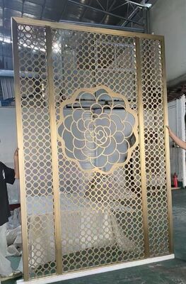 Καλή τιμή Classical Stainless Steel Partition with Floral & Leaf Motif σε απευθείας σύνδεση