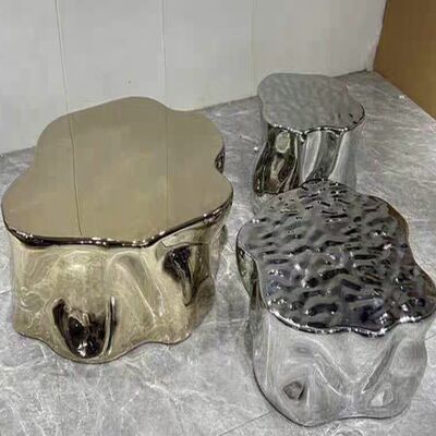 Ελαφρύ πολυτελές ηλεκτροπληρωμένο κούφιο σύννεφο 201 304 καθρέφτης/φτιαγμένο καφέ από ανοξείδωτο χάλυβα