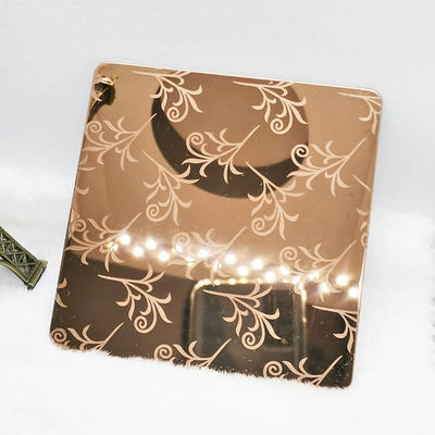 Καλή τιμή Φύλλα από ανοξείδωτο χάλυβα 0,75 χιλιοστών έγχρωμης χάραξης 10 ποδιών για διακοσμητικά ασανσέρ σε απευθείας σύνδεση